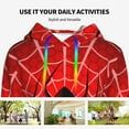thumbnail image 4 of Disketp Spider Web1 Womens Casual Hoodies Crew Neck Long Sleeve Sweatshirts Pullover Tops-Large, 4 of 7
