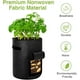 thumbnail image 4 of Bolsa de cultivo de vegetales, bolsa de cultivo de papas de jardín Contenedor de maceta con cubierta de ventana y manija (paquete de 4 de 7 galones, negro), 11 Feliz Sencillez, 4 of 5