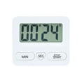 thumbnail image 2 of Digital Alarm Clock with White Backlight, Large Display Electronic Clock with Calendar for Bedroom Office Desk Nightstand Display(White), 2 of 8