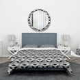 thumbnail image 2 of Designart '3D Lattice Pattern' Scandinavian Bedding Set - Duvet Cover & Shams, 2 of 4