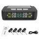 thumbnail image 1 of Sistema de monitoreo de presión de neumáticos, sistemas de alarma de seguridad para automóviles, monitor de temperatura de neumáticos con energía solar/USB, TPMS para automóvil, 4 sensores, 1 of 5