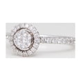 thumbnail image 5 of 18k White Gold Round Diamond Setting Multi-Stone Halo Set Shank Set Engagement Ring (0.69 Ct G SI2 Clarity), 5 of 5
