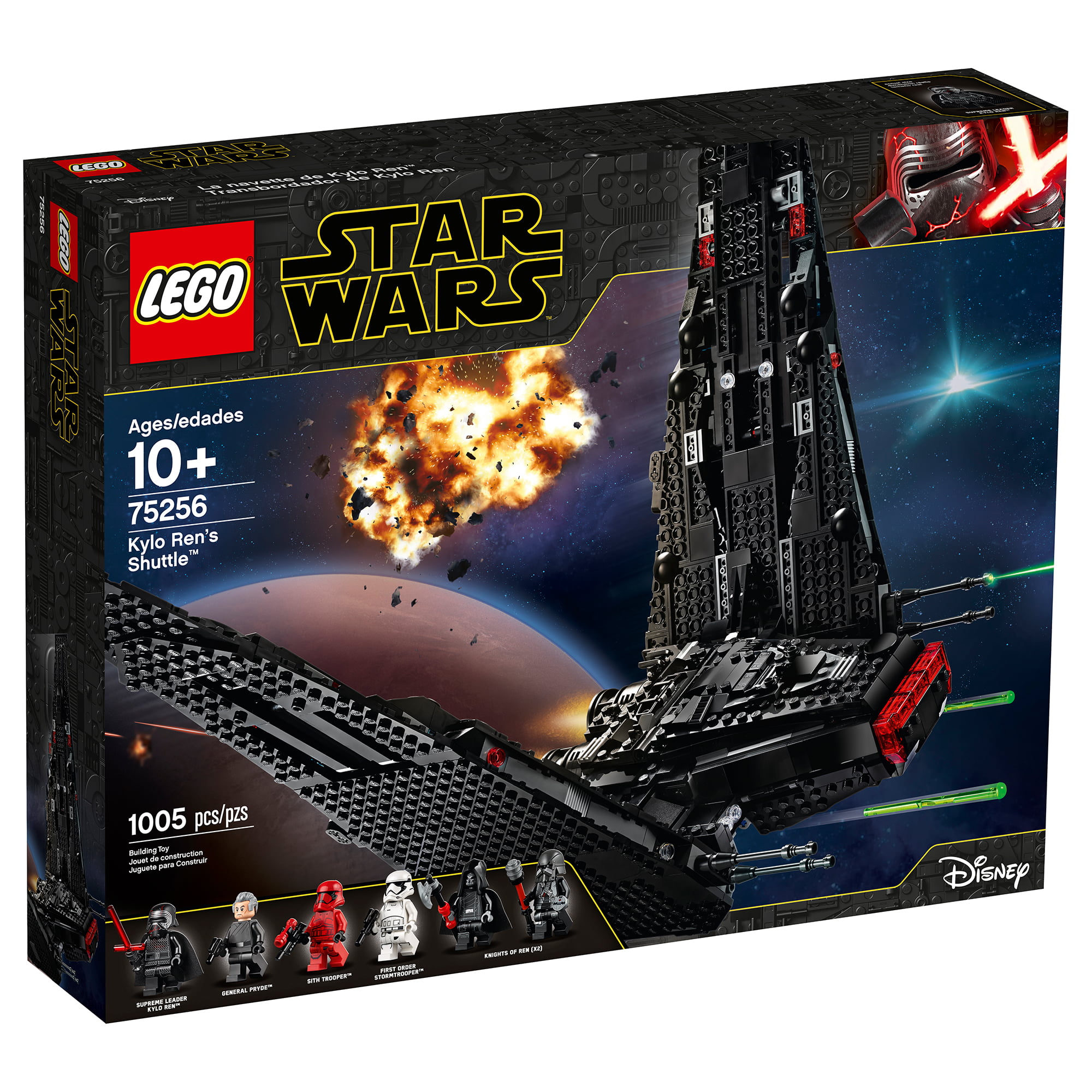 lanthan Modtager kaos LEGO Star Wars: The Rise of Skywalker Kylo Ren's Shuttle 75256 - Walmart.com