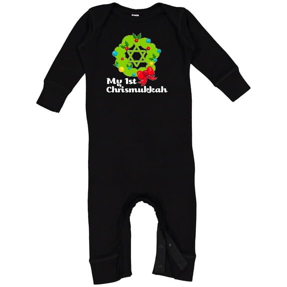 Inktastic My First Chrismukkah Baby Romper Coveralls