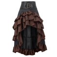 thumbnail image 1 of Skirt Clearance Women Middl Ages Ruffles Punk Gothic Splicing Irregular Ankle-length Cupcake Skirt-dwdz, 1 of 3