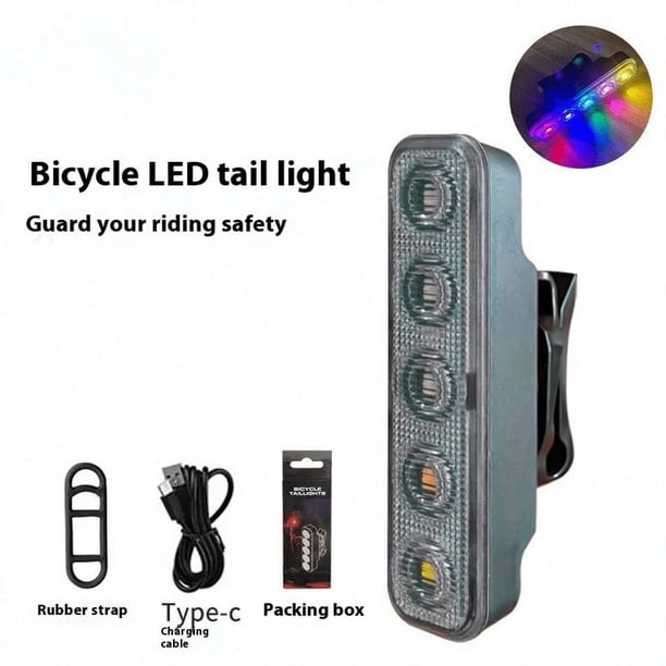 Luz trasera variable multimodo, visibilidad inigualable, luz trasera variable altamente ajustable, luces traseras con atenuación para bicicleta