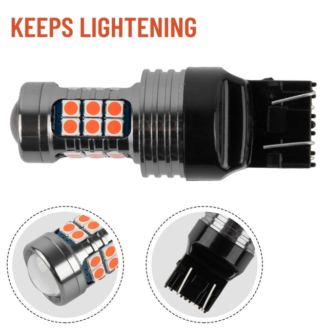 Tail Blinking Light Stop Bulbs Led Bulbs Enhance Visibility With 1157/T20/1156 Led Strobe Stop Bulbs Reversing Light T20 Flash Mingyiq