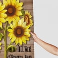 thumbnail image 3 of Creowell Sunflowers Pretty Shower Curtain Bathroom Decor 100% Polyester Washable Shower Curtain with Hooks 69x72, 3 of 7