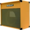 Seismic Audio Luke-1x12V, Empty 12" Guitar Cabinet, Orange Tolex/Wheat Cloth Grill