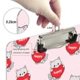 thumbnail image 4 of ALAZA Plastic Clipboard A4 Letter Size Decorative Clipboards for Students Women Men 9" x 12.5" Cats Hearts, 4 of 6