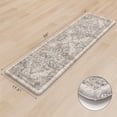 thumbnail image 2 of Anti Fatigue Fall Kitchen Mats, Boho Distressed Kitchen Floor Mats 17"x47"+17"x29", Non Slip Waterproof Kitchen Rugs, Padded Comfort Standing Mats for Laundry, Office, Sink, Desk Orange Multi, 2 of 6