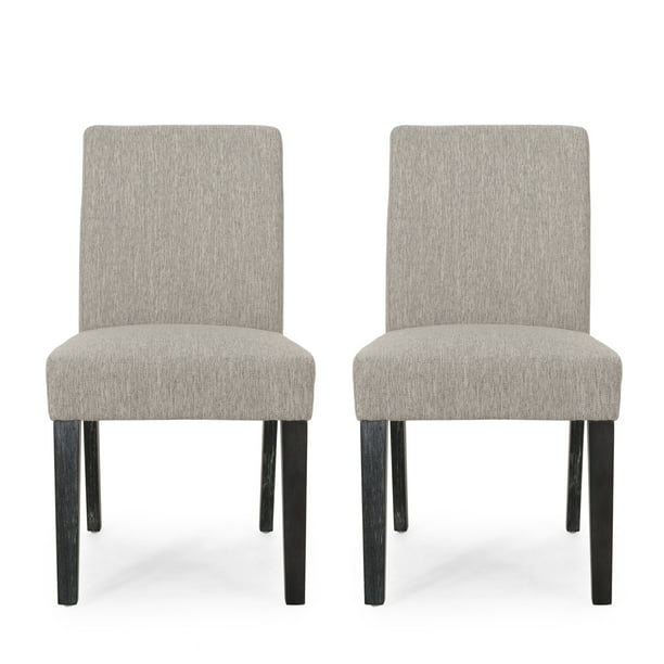 GDF Studio Pocatello Contemporary Fabric Upholstered Dining Chairs, Set