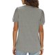 thumbnail image 3 of Camiseta de manga soplada para mujer, blusa de manga corta con cuello en V, informal, holgada, de Color puro, para citas, 3 of 5