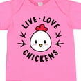 thumbnail image 4 of Inktastic Live Love Chickens Boys or Girls Baby Bodysuit, 4 of 5