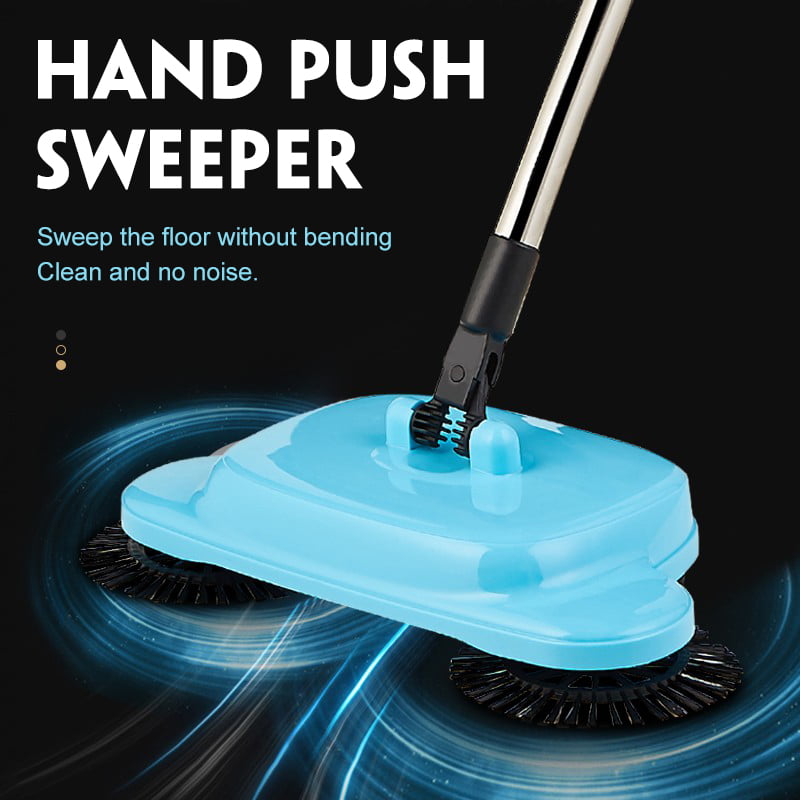360 Rotate Vacuum Cleaner Sweeper Broom Handheld Floor Brush Cleaner Hand Push 