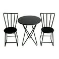 thumbnail image 2 of Juego de Sillas y Escritorio de Casa de Muñecas Sunnimix Mini Muebles Negro, 2 of 8
