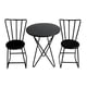 thumbnail image 2 of Juego de Sillas y Escritorio de Casa de Muñecas Sunnimix Mini Muebles Negro, 2 of 8