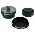 thumbnail image 4 of Electric Grill Hot Pot Fry Soup Cooker Nonstick Foldable Handles Cooker 2 Colors Green, 4 of 9