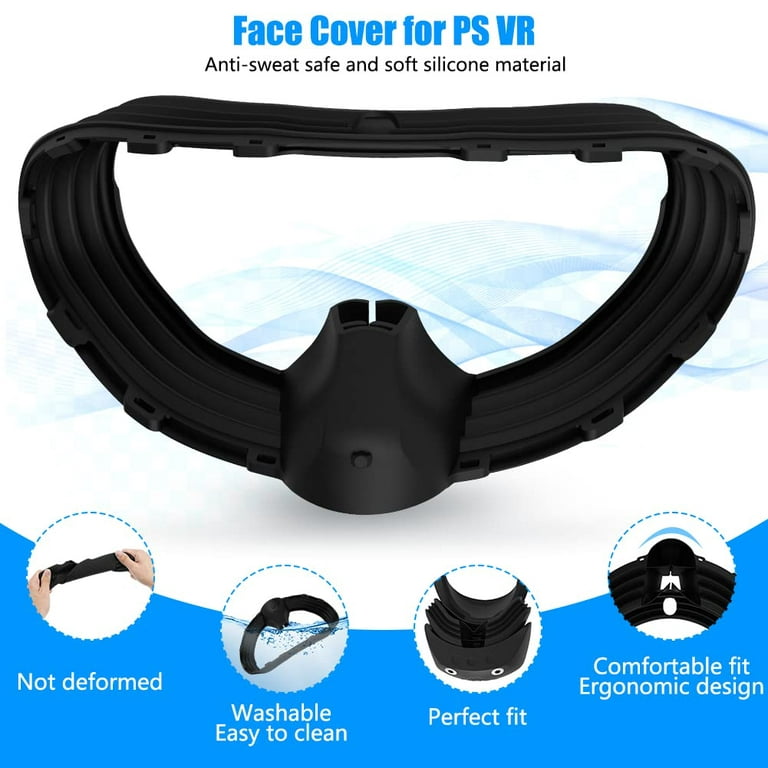 VR Silicone Face Cover and VR Shell Protective Cover Compatible