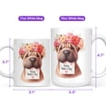 thumbnail image 4 of Happy Mother's Day Chinese Shar-Pei with Flower Crown and Greeting Card Mug Dog Lover Coffee Tea Cup - 13004, 4 of 4