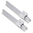 thumbnail image 2 of 2Pcs Linear Rail Guide 300mm Motion Shaft Guideway CNC Parts with Slide Block SBR20, 2 of 5