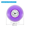 thumbnail image 2 of Reloj de pared mini lindo espejo de baño con succión impermeable, púrpura, 2 of 7