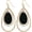 Black, variant on Waterdrop Beads Dangle Earrings for Women Boho Natural Shell Colorful Geometric Drop Statement Earrings for Western Women[a7770]