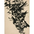 thumbnail image 3 of Johannes Molzahn 14x18 Black Modern Framed Museum Art Print Titled - Case (Fall) (1919), 3 of 5