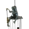 thumbnail image 2 of Aluminum Whimsical Summer Pastime Green Frog Fishing In The Pond Tube Wind Chime, 2 of 6