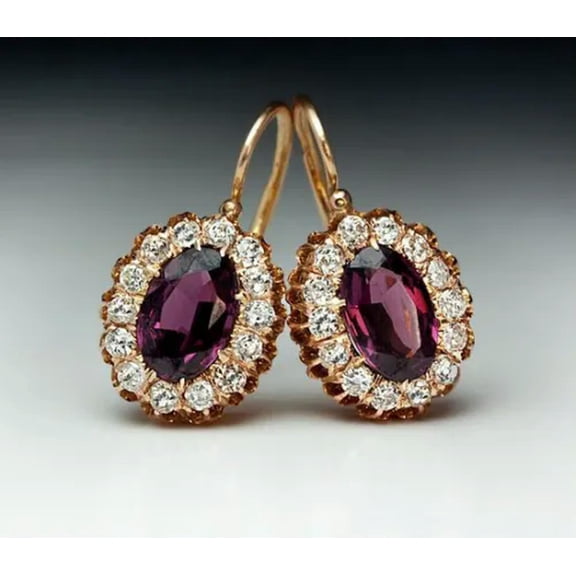 QQTDFG 18k Gold Plated Women Stud Drop Earrings Cubic Zirconia Jewelry Wedding Gifts-Style_6