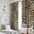 thumbnail image 5 of Blackout Kids Curtains,Brown and Black Leopard Print Childrens Insulated Curtains Set Of 2,Bedroom Essentials,Toddler Room Decor 52"x84", 5 of 5
