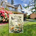 thumbnail image 4 of Butterfly Flowers Garden Flag 12.5 x 18 Inch Always Loved Never Forgotten Memorial Garden Flag Double Sided Spring Summer Yard Flags for Outdoor Seasonal Porch Lawn Decor (Purple/Green), 4 of 6