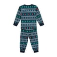 thumbnail image 3 of ITFABS Ensemble de Nuit à Manches Longues Parent-Enfant/ Combinaison pour Adultes/ Enfants, 3 of 5