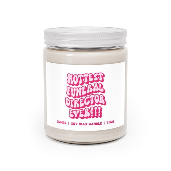 Funeral Director Candle Gifts Home Office Decor Scented Vanilla Soy Wax