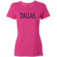 thumbnail image 3 of Inktastic Dallas in Blue Text Women's T-Shirt, 3 of 5