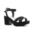 thumbnail image 1 of Sandalia Formal Con Tacon Con Correa Color Negro Durazno negro 25, 1 of 7