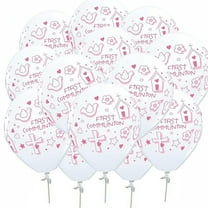 11 Inch First Communion Girl Latex Balloons Pkg/50