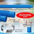 thumbnail image 4 of Swimming Pool Filter Hose Replacement Kit | 1.5m x 1.25in Flexible Pool Hose with Stainless Steel Clamps & Adapters | Above Ground Pool Spa Accessories 2-Pack, 4 of 7