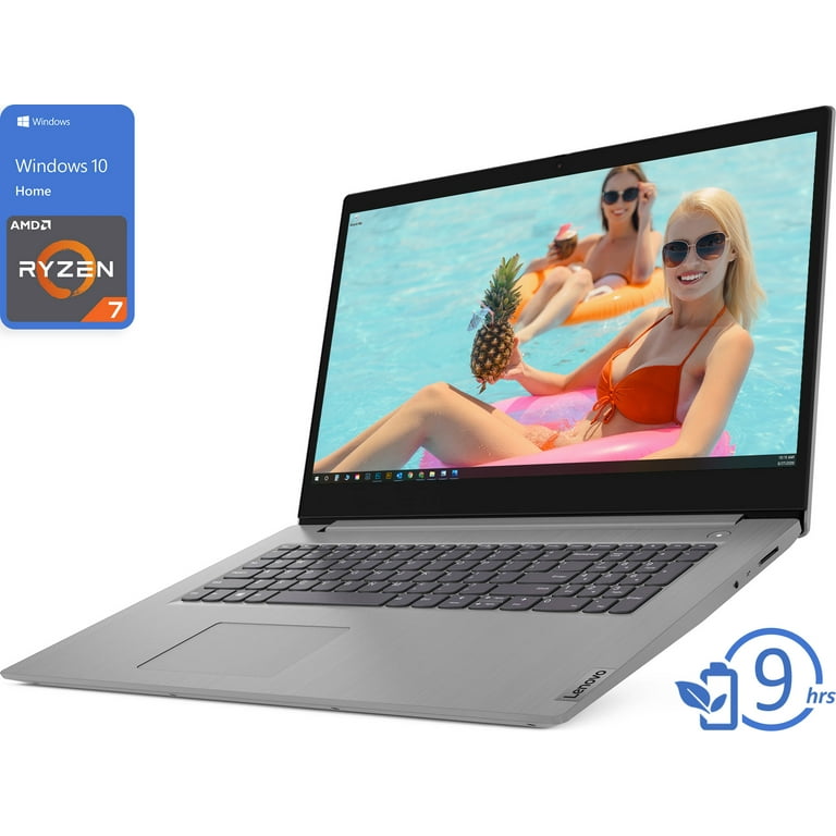 Lenovo IdeaPad 3 Notebook 17.3 HD Display AMD Ryzen 7 3700U Upto 4.0GHz 20GB RAM 128GB NVMe SSD 1TB HDD Vega 10 HDMI Card Reader Wi Fi Bluetooth Windows 10 Home Walmart