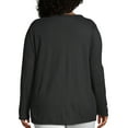 thumbnail image 2 of Just My Size Women's Plus Split Neck Long Sleeve Graphic Tee, 2 of 5