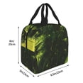 thumbnail image 3 of Lsque Screaming Horror Art Pattern Lunch Bag Women/Men Insulated Lunch Box,Small Leakproof Cooler Food Lunch Containers Reusable High Capacity Lunch Tote Bags, 3 of 6