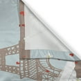 thumbnail image 3 of Ambesonne Paris Kitchen Curtains, French Couple and Hearts, 55"x39", Blue Red White, 3 of 3