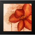 thumbnail image 2 of Pinto, Patricia 12x12 Black Modern Framed Museum Art Print Titled - Rouge Pressed Flowers I, 2 of 5