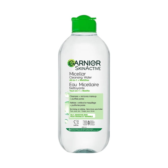 Garnier Micellar Water Makeup Remover All-In-One Cleanser for Oily Skin
