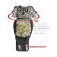 thumbnail image 2 of Dewadbow Realistic Owl Decoy Rotating Head Bird Pigeon Crow Scarer Scarecrow, 2 of 6