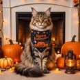 thumbnail image 4 of Cififendec Halloween Pet Triangle Bandana, 23.62"×15.74", Printed Festival Neckerchief with Halloween Element Pattern for Pets Party Photo Dress‑Up, 4 of 6