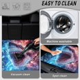 thumbnail image 5 of FOR U DESIGNS Shark Lightning Flame Print Car Trunk Mat for Truck SUV All Weather Cargo Liner Non-Slip Durable Rear Trunk Protection for Outdoor Activities, 5 of 7