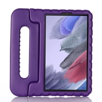 For Samsung Tab A7 Lite Case 8.7" 2021 Model SM-T220, Kids Shockproof Lightweight EVA Full Rugged Protective Convertible Handle Stand Cover, Purple