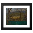 thumbnail image 2 of Hans Thoma 18x15 Black Modern Framed Museum Art Print Titled - Dawn at Lake Garda (Dusk on Lake Garda) (1906), 2 of 5