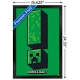 thumbnail image 3 of Minecraft - Creeper Symbol Wall Poster, 14.725" x 22.375", Framed, 3 of 3
